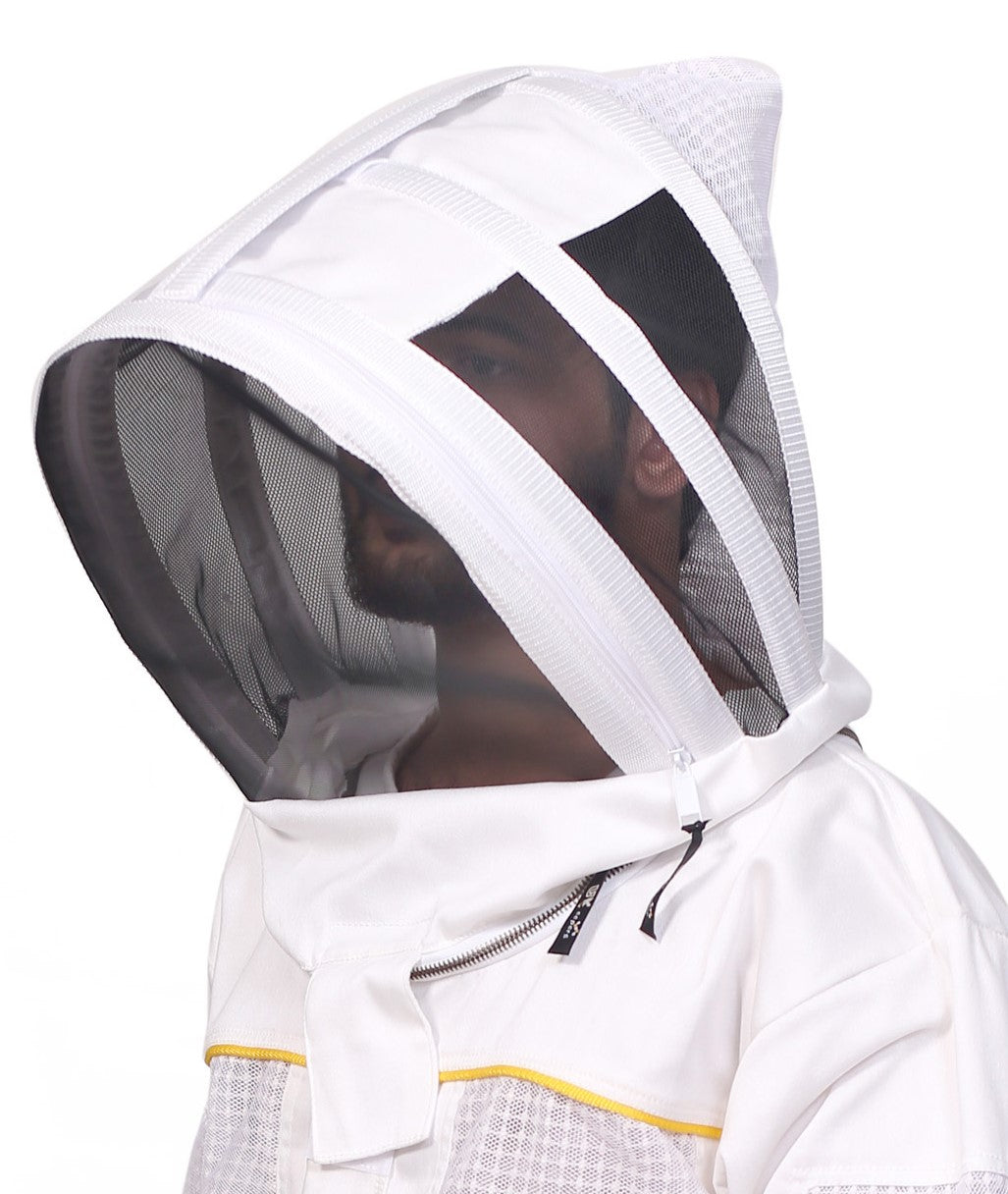 Beekeeping Veil White Polyester Mesh Veils & Hats Ventilated Standard