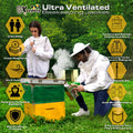 Beekeeping Jacket 3-Layer Ventilated Beekeeper Bee Jacket Pro Beekeeper USkeepers.